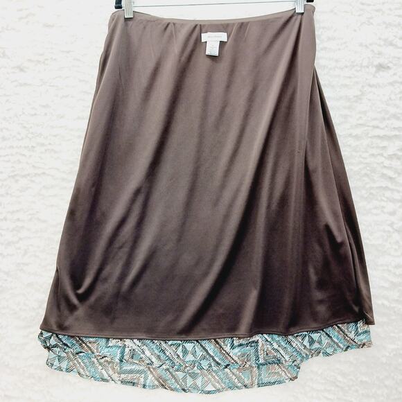 Skirt Midi Dressbarn Aztec Boho Indie Tribal Festival Minimalist Retro Size L - Picture 7 of 9
